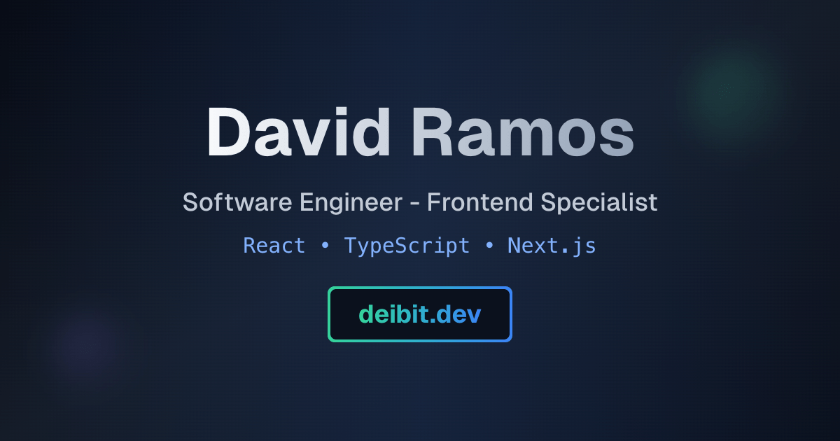 David Ramos - Software Engineer